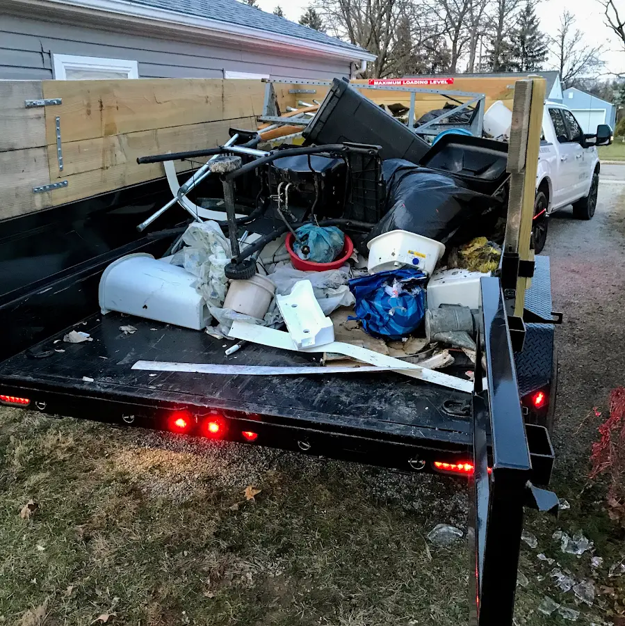 Roll-off dumpster delivered to a residential driveway in Worcester